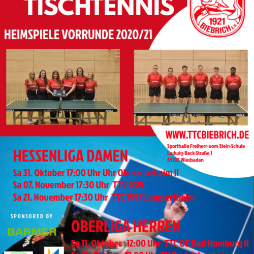Vorrundenheimspiele 1. Damen und 1. Herren