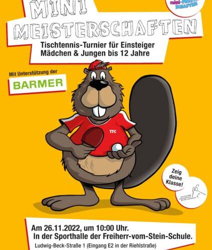 Tischtennis Mini-Meisterschaften am 26. November