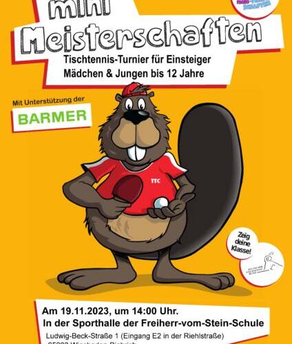 Tischtennis Mini-Meisterschaften am 19.November 2023